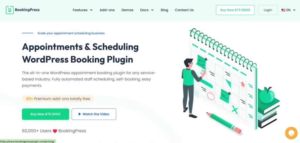 wordpress appointment booking plugin  - bookingpress